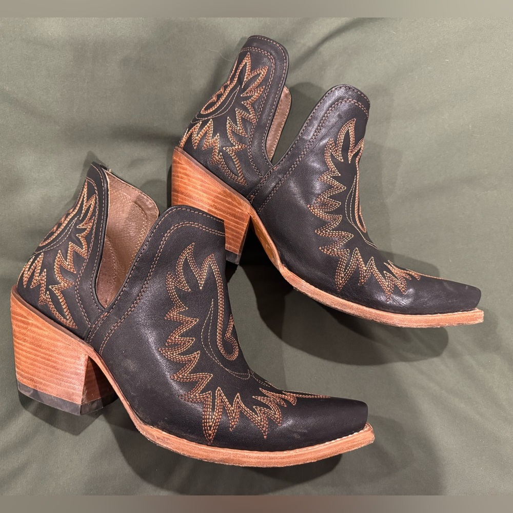 Ariat Black and Brown Ankle Booties